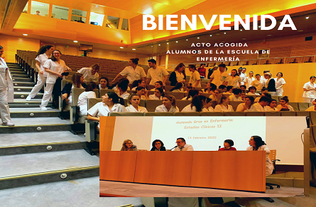 Acto Bienvenida alumnos de la Escuela Universitaria de Enfermería de A Coruña en el CHUAC